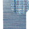 Teppich Blau 140 X 200 Cm Kurzflor Besni
