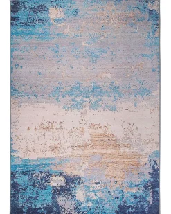 Teppich Blau 160 X 230 Cm Kurzflor Inegol