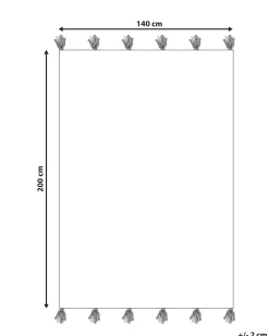 Teppich Braun 140 X 200 Cm Shaggy Tuzla
