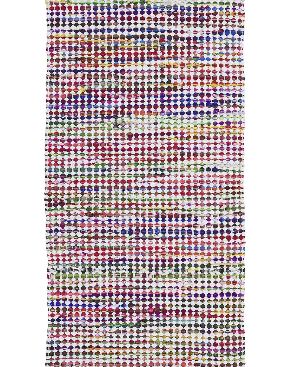 Teppich Bunt 80 X 150 Cm Abstraktes Muster Kurzflor Belen