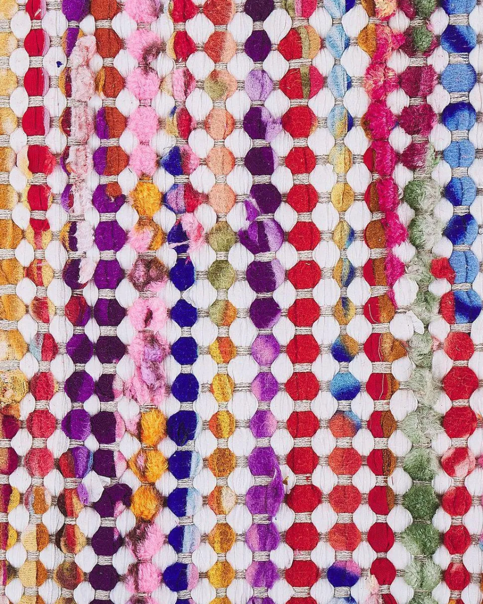 Teppich Bunt 80 X 150 Cm Abstraktes Muster Kurzflor Belen