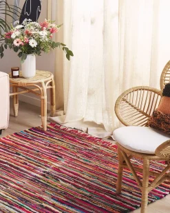 Teppich Bunt 140 X 200 Cm Kurzflor Danca