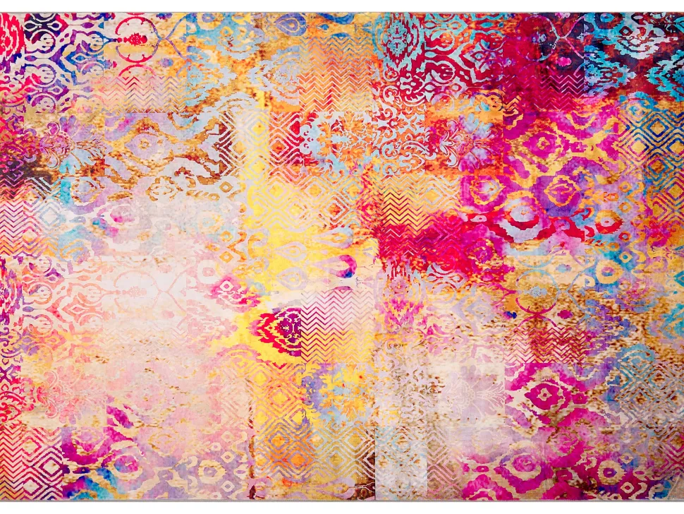 Teppich Bunt 160 X 230 Cm Kurzflor Isparta