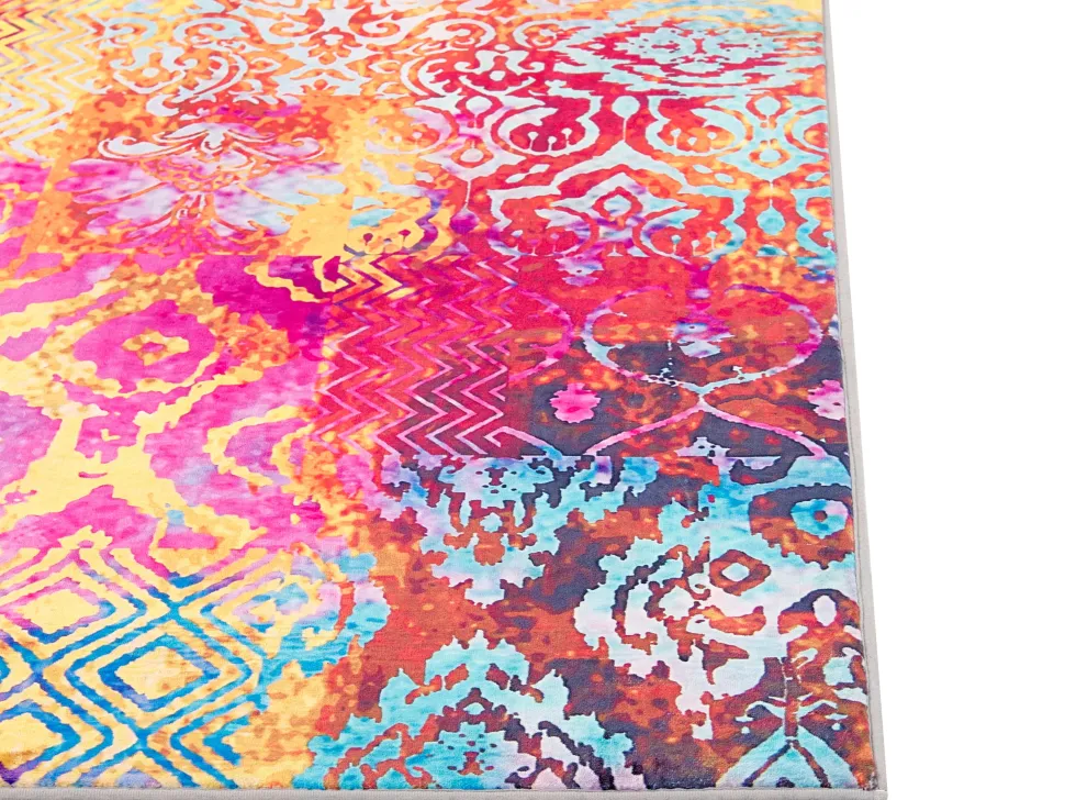 Teppich Bunt 160 X 230 Cm Kurzflor Isparta