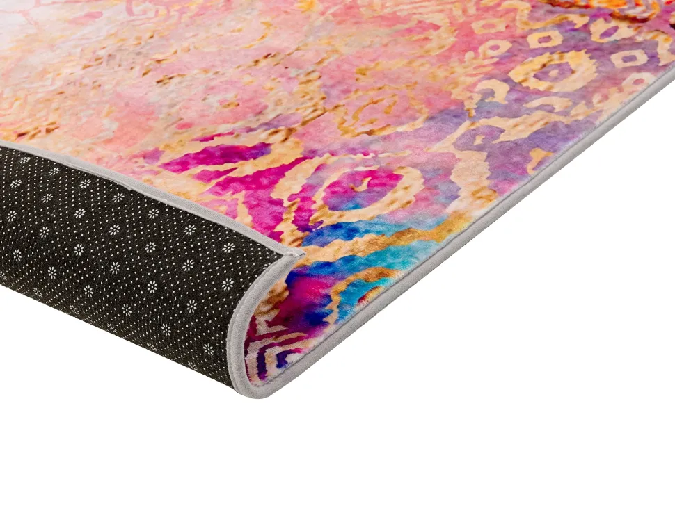 Teppich Bunt 160 X 230 Cm Kurzflor Isparta