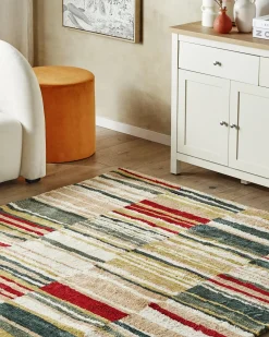 Teppich Bunt 160 X 230 Cm Kurzflor Fatsa