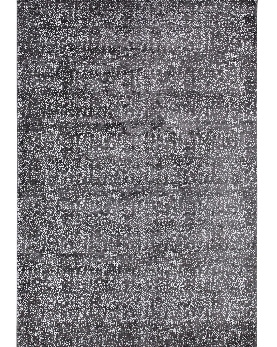 Teppich Dunkelgrau-Silber 160 X 230 Cm Abstraktes Muster Esel