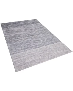 Teppich Grau 160 X 230 Cm Kurzflor Kapakli