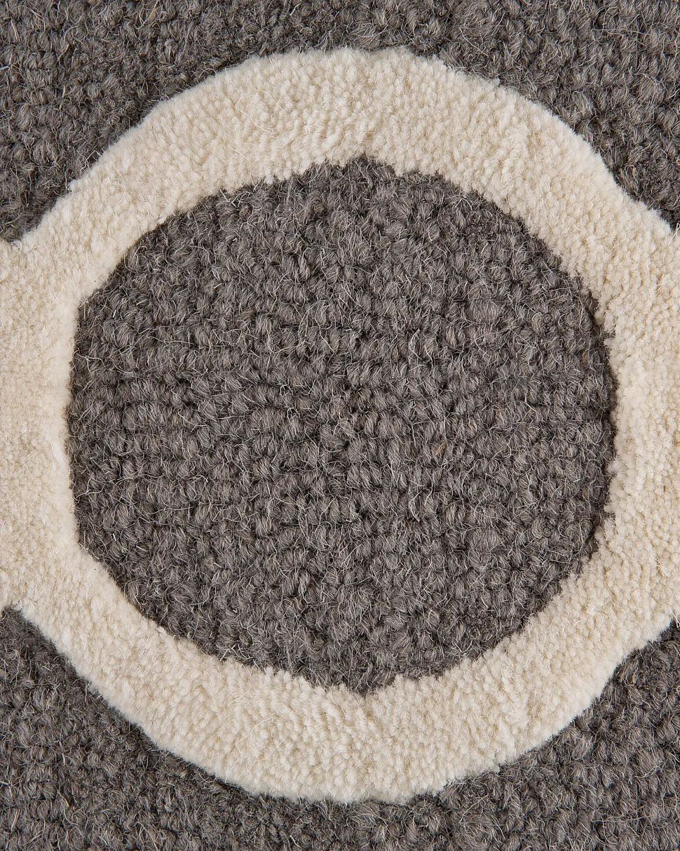 Teppich Grau 160 X 230 Cm Marokkanisches Muster Kurzflor Zile