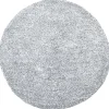 Teppich Grau Meliert 140 Cm Shaggy Demre