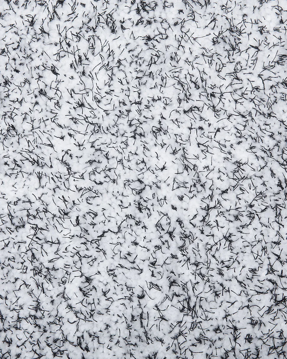 Teppich Grau Meliert 140 Cm Shaggy Demre