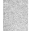 Teppich Grau Meliert 200 X 300 Cm Shaggy Demre