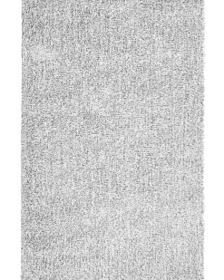 Teppich Grau Meliert 200 X 300 Cm Shaggy Demre