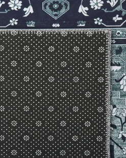 Teppich Grau Orientalisches Muster 80 X 300 Cm Kurzflor Vadkadam