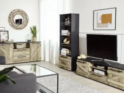 Teppich Grau-Beige 160 X 230 Cm Kurzflor Edremit