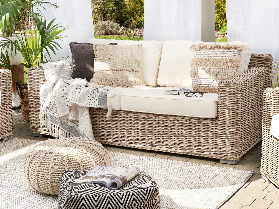 Teppich Grau-Beige 160 X 230 Cm Kurzflor Edremit