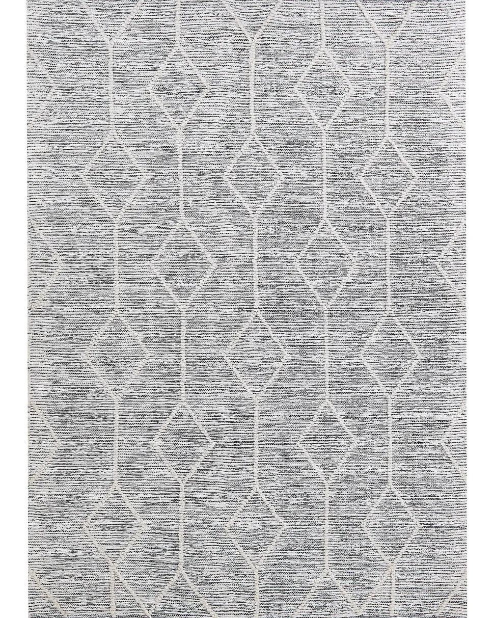 Teppich Grau-Beige 160 X 230 Cm Kurzflor Edremit