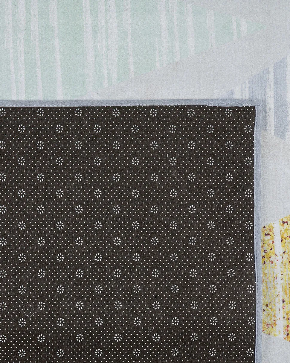 Teppich Grau-Gelb Dreieck-Motiv 160 X 230 Cm Yayla