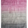 Teppich Grau-Rosa 160 X 230 Cm Kurzflor Ercis