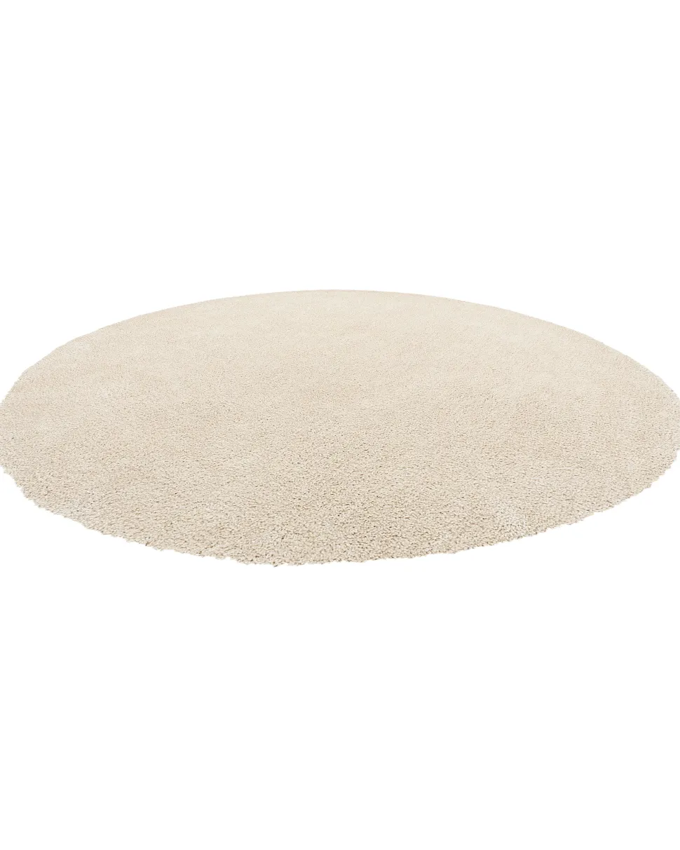 Teppich Hellbeige 140 Cm Shaggy Demre