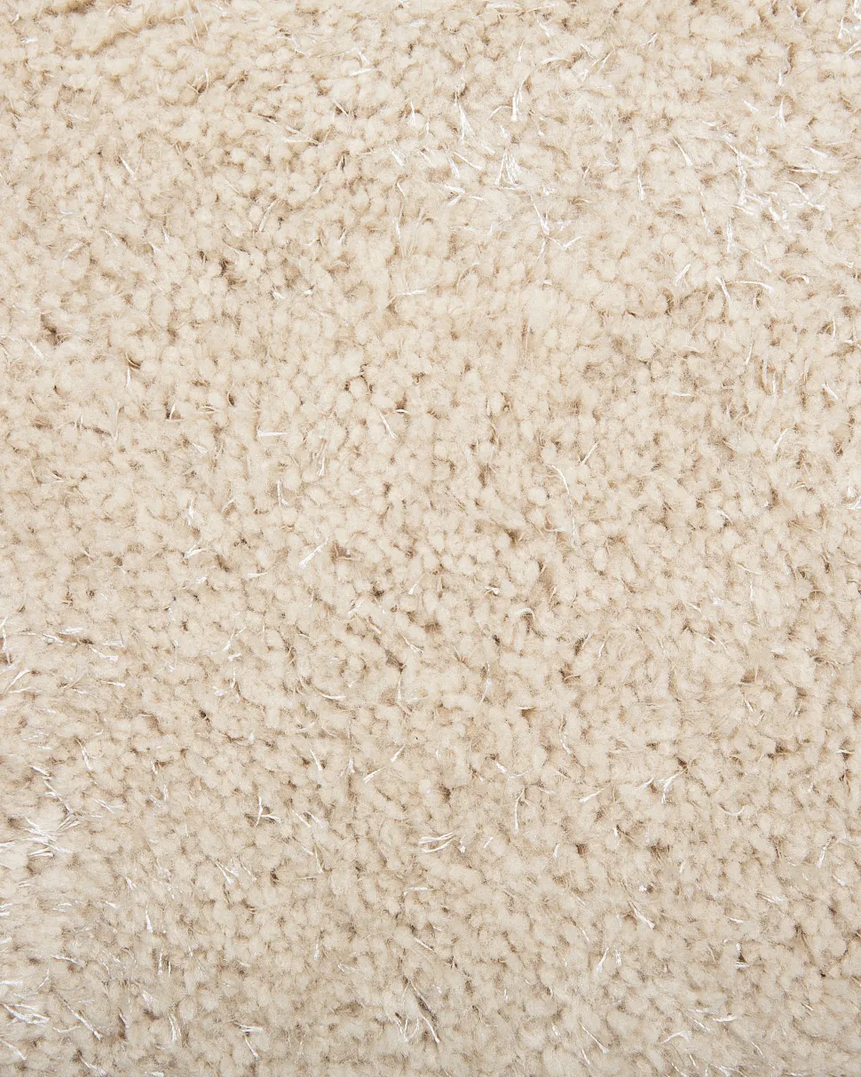 Teppich Hellbeige 140 Cm Shaggy Demre