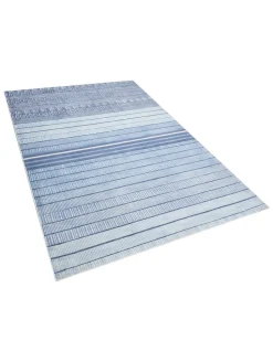 Teppich Hellblau 160 X 230 Cm Kurzflor Yardere