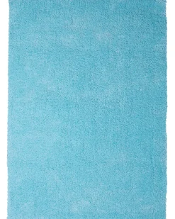 Teppich Hellblau 140 X 200 Cm Shaggy Demre