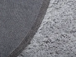 Teppich Hellgrau 140 Cm Shaggy Cide