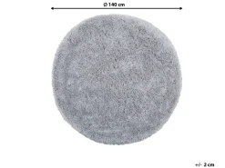 Teppich Hellgrau 140 Cm Shaggy Cide