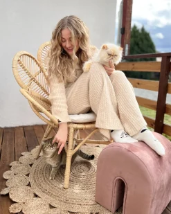 Teppich Jute Beige 120 Cm Kurzflor Zweiseitig Golgen