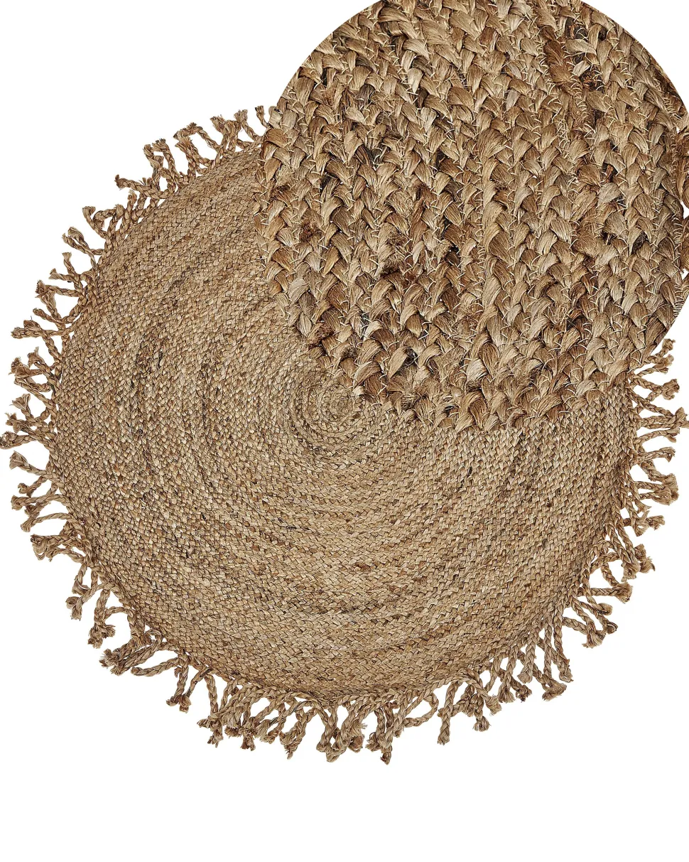 Teppich Jute Beige 120 Cm Zonguldak