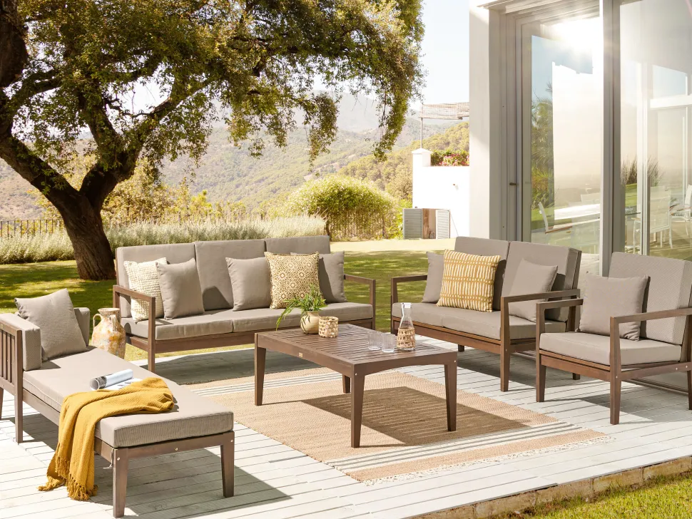 Teppich Jute Beige / Grau 160 X 230 Cm Streifenmuster Kurzflor Zweiseitig Mirza