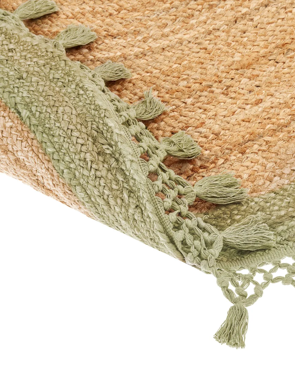 Teppich Jute Beige / Grun 140 Cm Marts