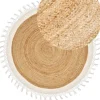 Teppich Jute Beige / Weis 140 Cm Marts