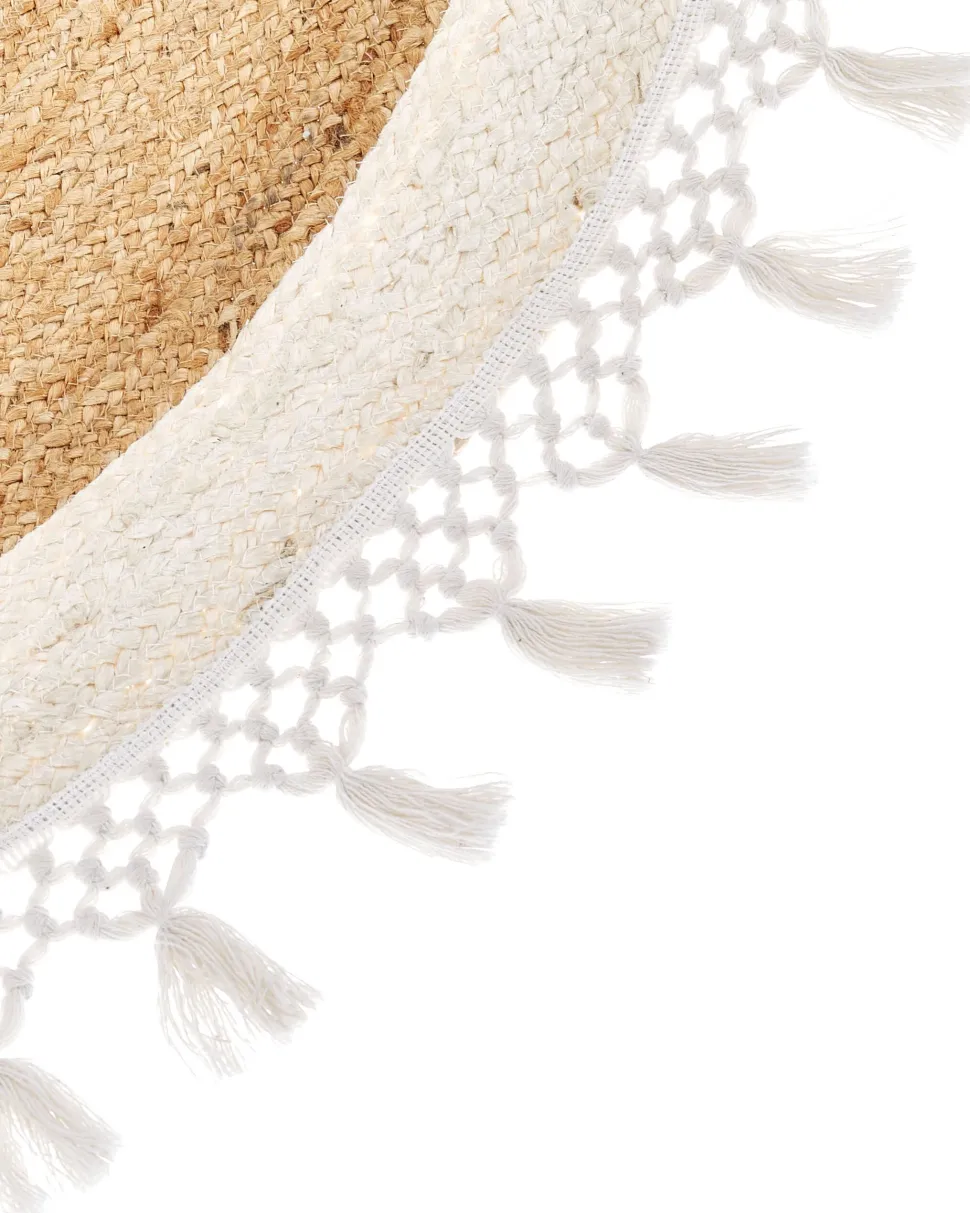 Teppich Jute Beige / Weis 140 Cm Marts