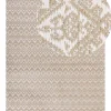 Teppich Jute Beige 160 X 230 Cm Geometrisches Muster Kurzflor Atima