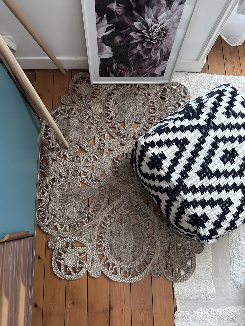 Teppich Jute Beige O 120 Cm Kurzflor Bucak
