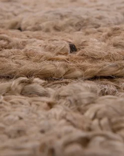 Teppich Jute Beige O 120 Cm Kurzflor Bucak