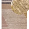 Teppich Jute Braun 160 X 230 Cm Geometrisches Muster Kurzflor Samlar