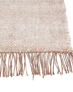 Teppich Jute Braun 160 X 230 Cm Geometrisches Muster Kurzflor Samlar