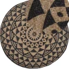 Teppich Jute Schwarz 120 Cm Alakir