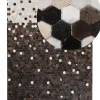 Teppich Kuhfell Beige / Braun 160 X 230 Cm Patchwork Kurzflor Eyim