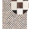 Teppich Kuhfell Beige / Braun 160 X 230 Cm Patchwork Kurzflor Kayabey