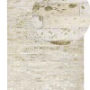 Teppich Kuhfell Beige / Gold 160 X 230 Cm Patchwork Kurzflor Tokul