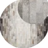 Teppich Kuhfell Braun / Beige 140 Cm Patchwork Kurzflor Dutlar