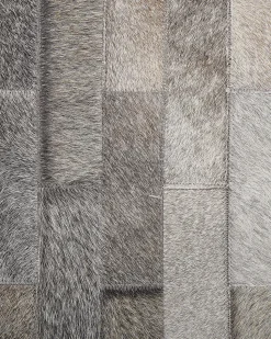 Teppich Kuhfell Braun / Beige 140 Cm Patchwork Kurzflor Dutlar