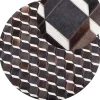 Teppich Kuhfell Braun 140 Cm Patchwork Kurzflor Alpkoy