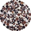 Teppich Kuhfell Braun / Gold 140 Cm Patchwork Sorgun