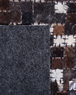 Teppich Kuhfell Braun / Silber 160 X 230 Cm Geometrisches Muster Kurzflor Akkese