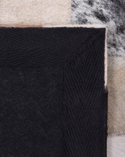 Teppich Kuhfell Braun-Beige 160 X 230 Cm Patchwork Rize